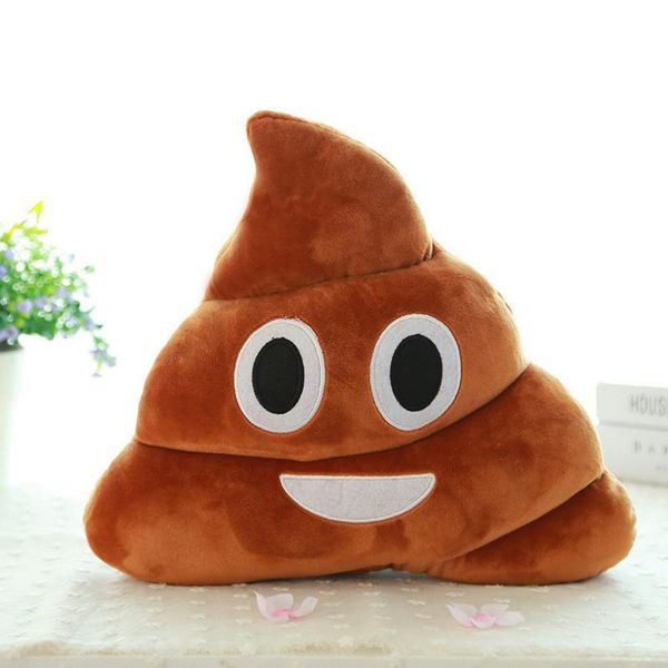 

wholesale- 2016 mini emoji pillow cushion poop shape pillow doll toy throw pillow amusing emotion poo cushion almofadas drop shipping