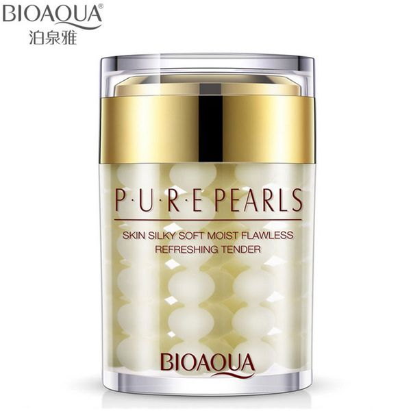 

Wholesale high quality Pure Pearl Cream Hyaluronic Acid Deep Moisturizing Essence Cream Face Care 60g Free shipping