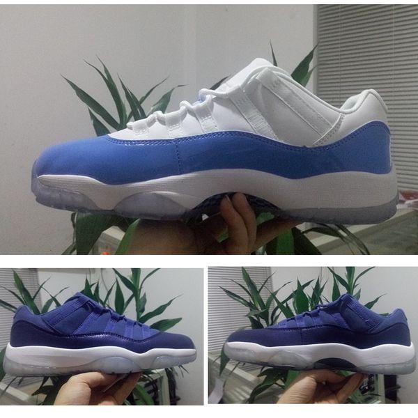 

blue moon low mens basketball shoes legend blue university blue youth lady sneakers girl 11s trainer come in box size 36-47