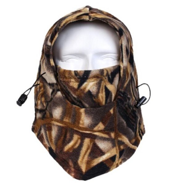 

qinglonglin winter warmer fleece cap balaclava cycling protective gear trekking riding ski hunting wind proof mask face neck protect hat, Black
