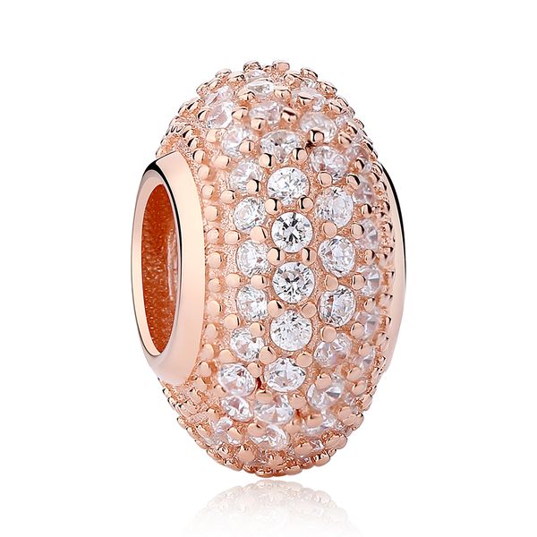 

BELAWANG Бесплатная Доставка 14 К Розовое Золото Подвески Кубического Циркона Бусины