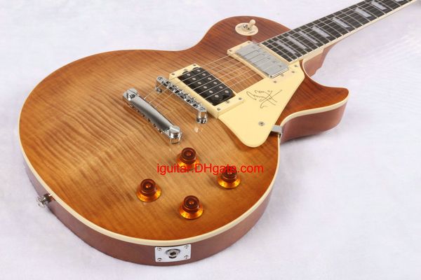 

china guitar 1959 jimmy page tiger honey burst electric guitar in stock new arrival ing