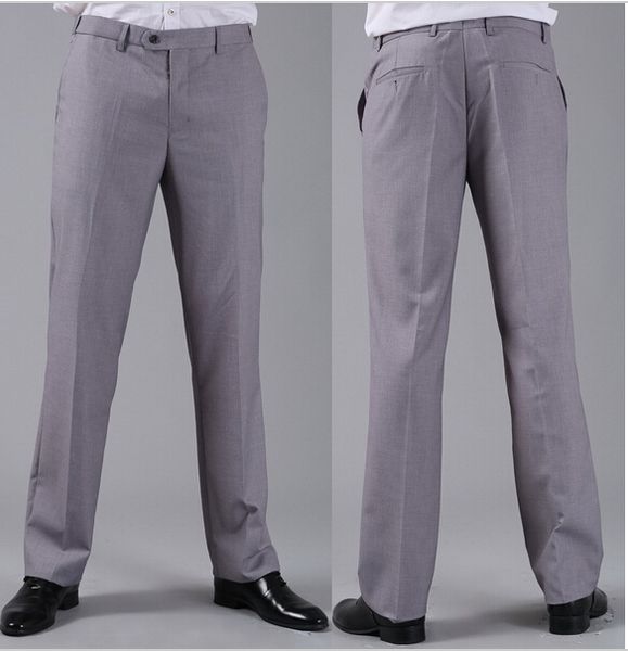 

wholesale- popular men suits pants fashion business formal prom casual dress pants spring fall winter custume made personal light gray, White;black