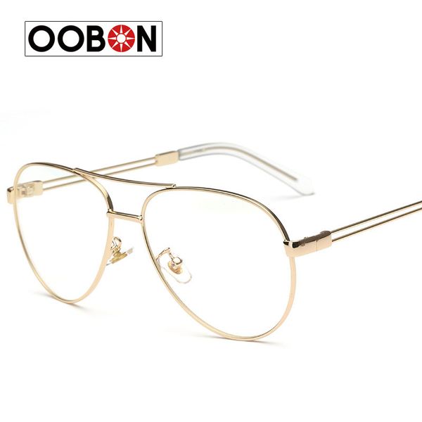 

wholesale- vintage gold eye glasses frame for men women retro eyeglasses frames spectacles eyewear optical lens transparent eyewear, Silver