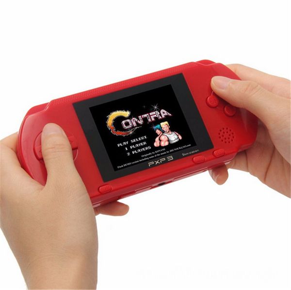 Chegada Jogador Do Jogo PXP3 (16 Bit) 2.5 Polegada Tela LCD Handheld Console Do Jogador De Vídeo Game 5 Cores Mini Jogo Portátil