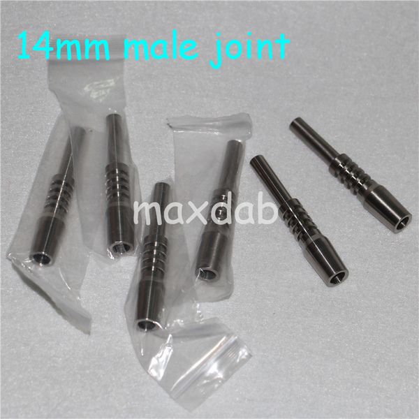 El Aletleri Son Cam Bong Nargile Clipper GR 2 Titanyum Domeless 14mm Elektrikli Tırnak Mini Kitleri