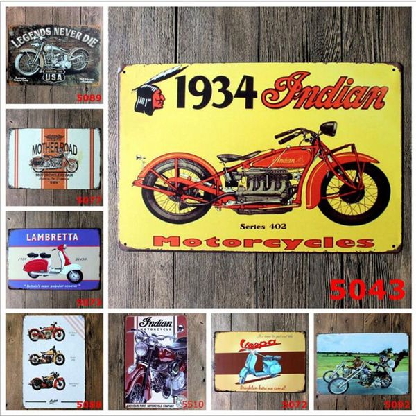 

motorcycle vintage craft tin sign retro metal painting antique iron poster bar pub signs wall art sticker
