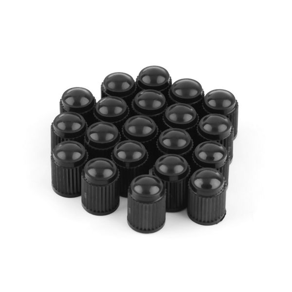 

1000pcs plastic bike bicycle car van motorbike tyre valve dust caps black