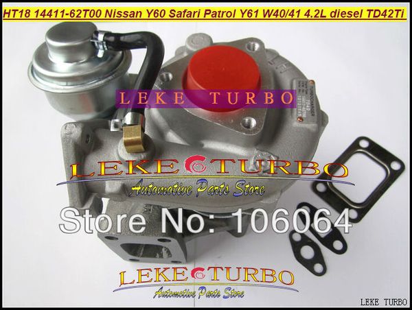 HT18 14411-62T00 1441162T00 14411-51N00 14411-09D60 047-263 047-334 Turbo Turbocompressor Para NISSAN Y60 Safari Patrulha Y61 W40 W41 TD42T 4.2L