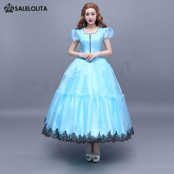 Acquista Nuovo Film Alice Nel Paese Delle Meraviglie Costume Blu Alice Kingsleigh Abiti Cosplay Le Donne A 9594 Dal Salelolita Dhgatecom