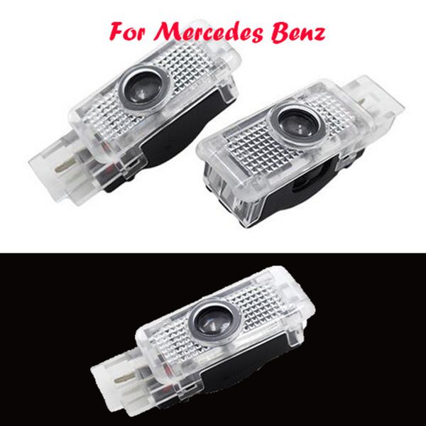 

2X LED Car Door Courtesy Lights Ghost Shadow Logo Lights for Mercedes Benz W203 SLK R171 R172 CLK W208 W209 SLR C119 W240