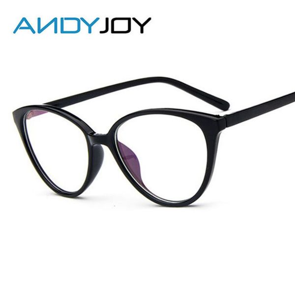 

wholesale- andyjoy vintage cat eye glasses frame women fashion classic frame mirror female brand designer optical eyeglasses oculos de grau, Silver