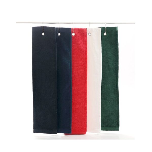 

wholesale- 2017 40*60cm 100% cotton golf towels with mental hook sport towel soft gym towels ing
