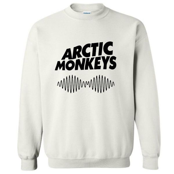 

Harajuku Новый 2017 Осень Кофты Женщины Топы Арктические Обезьяны Письмо Печати Повсед