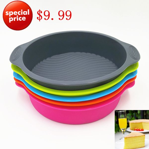 

wholesale- 29*24.5*6cm 160g big and beautiful round shape 3d silicone cake mold baking tools bakeware maker mold tray baking ing
