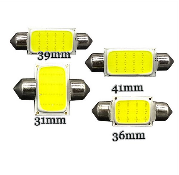 

20pcs car cob bulbs led 3w white festoon 39mm initerior dome reading light
