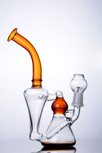 

newest Bubble Glass Bongs 2 Function Dab Rigs Glass Water Pipes Smoking Pipe water glass Bong Hookahs with 14 mm male joint