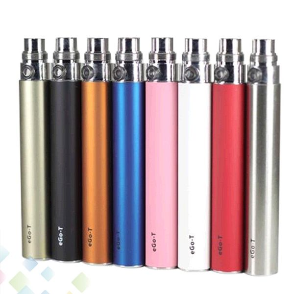 

High Quality EGO-T Battery For Electronic Cigarette E-cig Ego T Battery 510 Thread 650mah 900mah 1100mah E Cigarette DHL Free