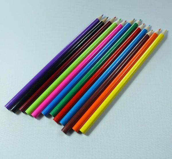 

eco-friendly wooden colored pencils for coloring books secret garden crayon painting pen drawing pencil painting supplies 12 colors, Black;red