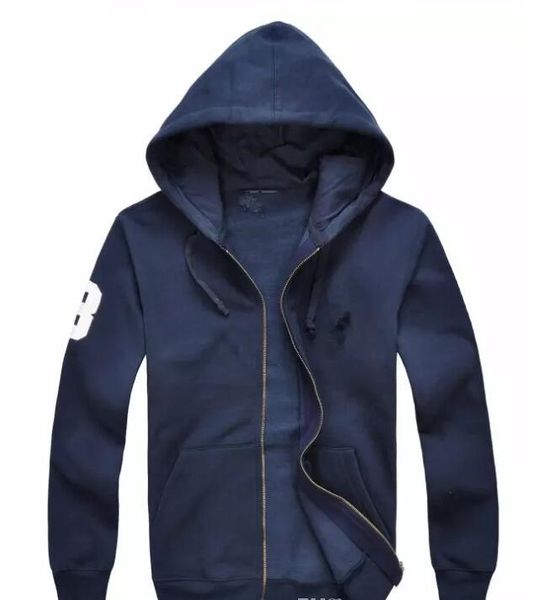 

2018 New arrival Hot Mens Big Horse polo Hoodies and Sweatshirts autumn winter casual with a hood sport jacket men's hoodies Free Shipping