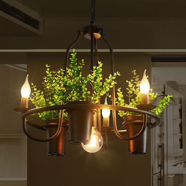 

retro industrial pendant lamps flower leaves american country pendant lights fixture modern restaurant dining room pub home indoor lighting