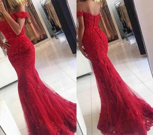 

new red appliques lace mermaid prom dress south african long graduation evening party gown custom made plus size, Black