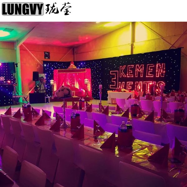 2019 High Quality 6m 12m Led Star Curtain Led Star Cloth Led