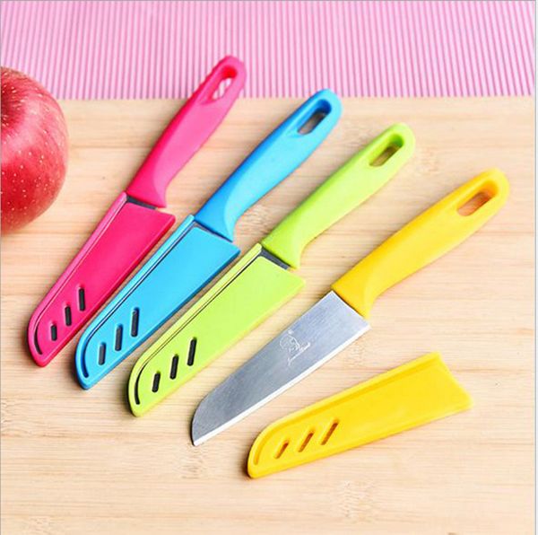 

portable fruit knife green plastic handle boutique essential tools home outdoor camping convenient durable fixed knife ing