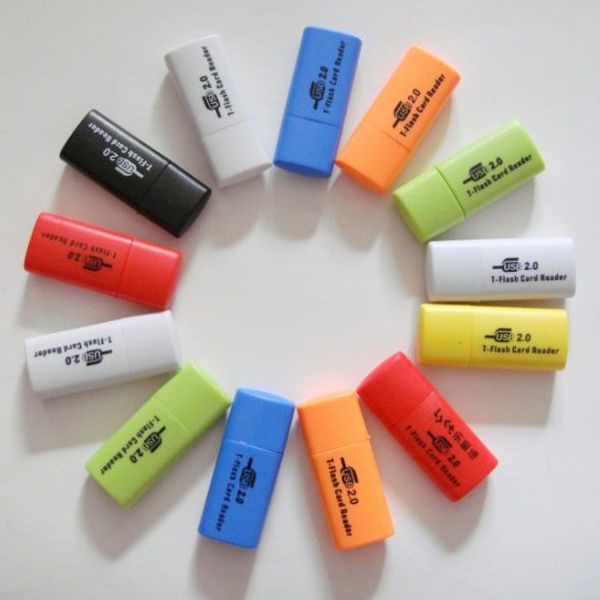 

500pcs little dog usb 2.0 memory tf card reader ,micro sd card reader dhl fedex ing
