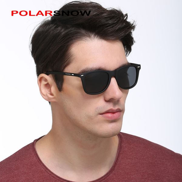 

wholesale- polarsnow sunglasses for men 2017 polarized sun glasses male goggles driving brand design casual style p8968, White;black