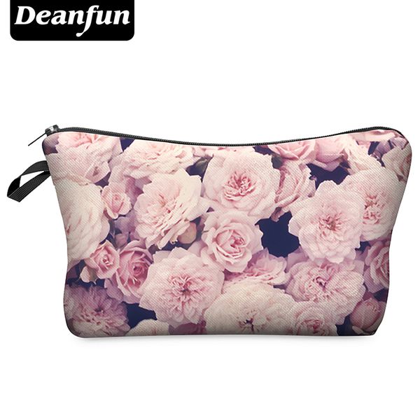 

wholesale- deanfun 2016 new fashion 3d printing women makeup bags with multicolor pattern for traveling easy taking