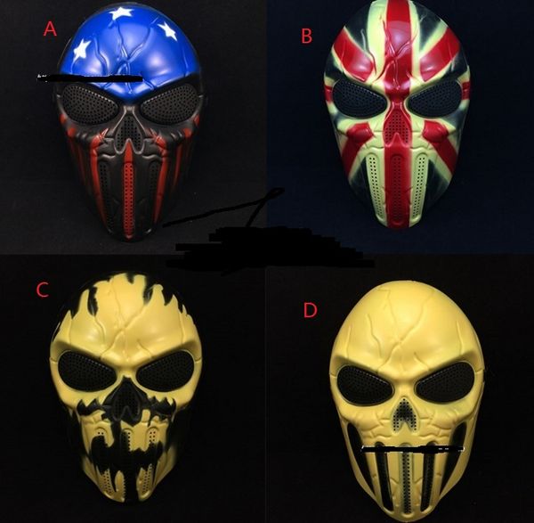 Pasqua Halloween Party Full Face Skull Skeleton Wargame CS GAME Ghost Masks Fancy Dress Cosplay oggetti di scena forniture festive regalo