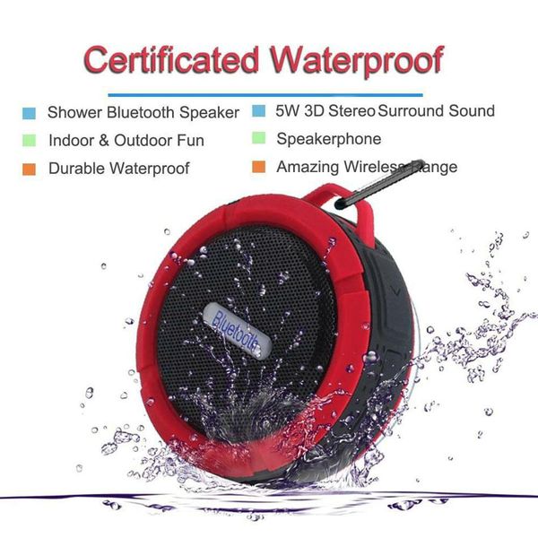 

портативный стерео сабвуфер беспроводной стерео bluetooth-динамик силиконовая присоска подключение bluetooth-динамик для душа водонепроницае