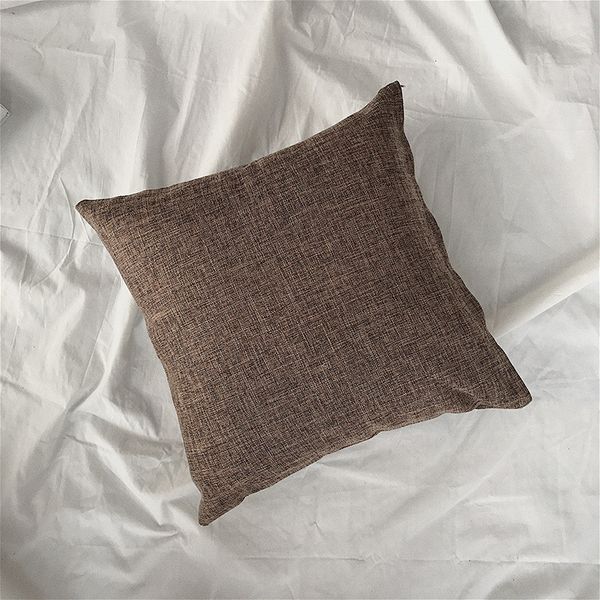 

Оптовые классические твердые цвета Подушка Покрытие льняной диван Декоративные