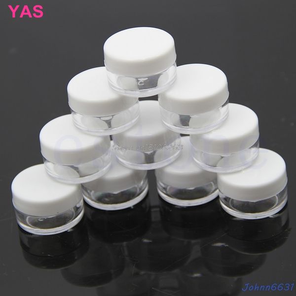 

wholesale- 10pcs eyeshadow makeup face cream container portable cosmetic empty jar pot new -y207 drop shipping