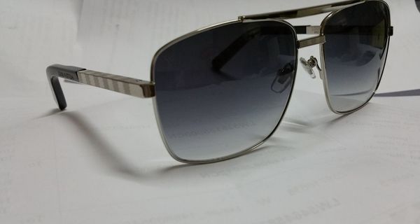 

mens vintage square attitude sunglasses silver metal frame grey len outdoor sonnenbrille designer cat eye sunglasses summer new in box, White;black