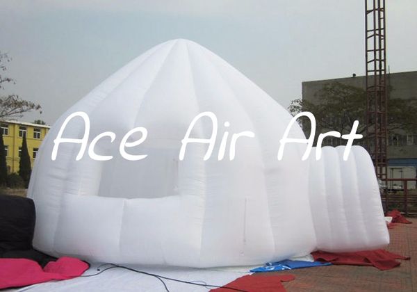 Hava Desteklenen Şişirilebilir Igloo Dome Kisok Beyaz Şişirilebilir Çadır Ürün Durakları Özel Logo ile Bahçe Satışı