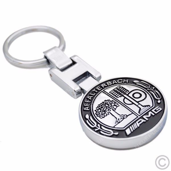 

NEW AMG AFFALTERBACH KEYCHAIN AMG SPORT Auto 3D Metal Chrome Keychain Keyring
