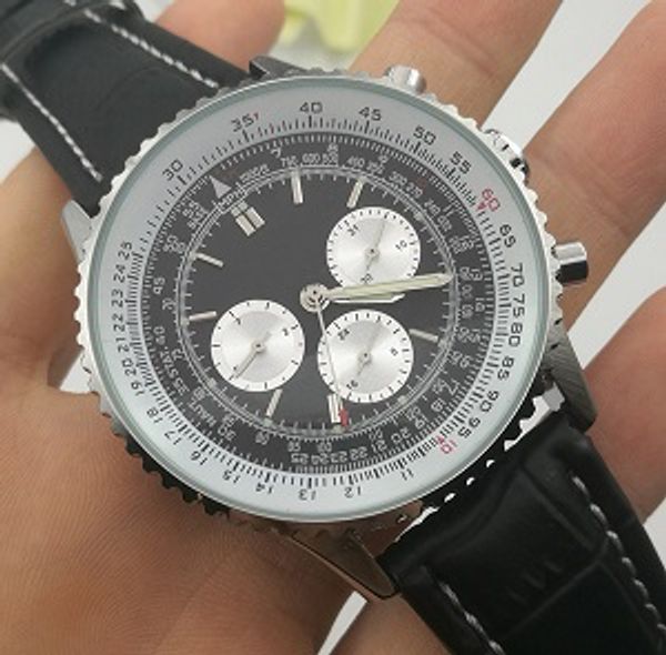 

2017 New Leather Top luxury Fashion Mechanical Mens Stainless Steel Automatic Movement Watch Sports mens Self-wind Black Watches