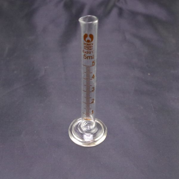 

wholesale- 5ml graduated cylinder measuring lab glass each bid for 1pc
