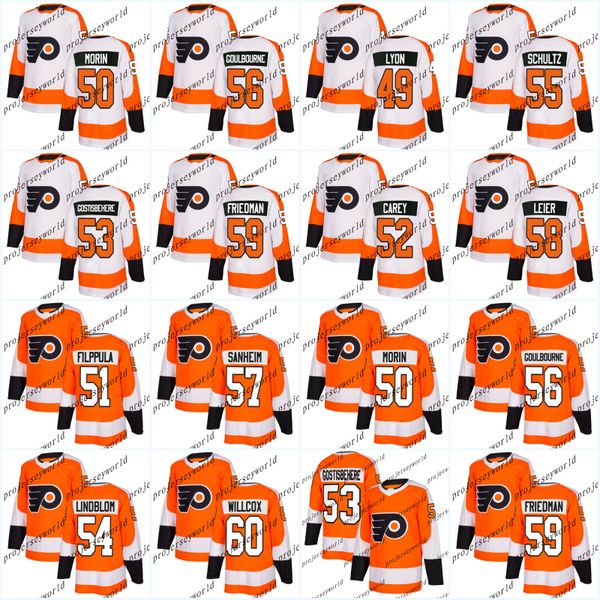 

Philadelphia Flyers Jerseys Mens' 2017-2018 Season 49 Alex Lyon 50 Samuel Morin 51 Valtteri Filppula 52 Greg Carey 54 Oskar Lindblom Jerseys