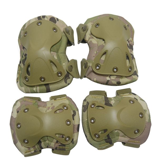 

sinairsoft high qualty field elbow knee pads sports safety&elbow pad for sports set knee protector outdoor tactical protective gear4 pcs/set