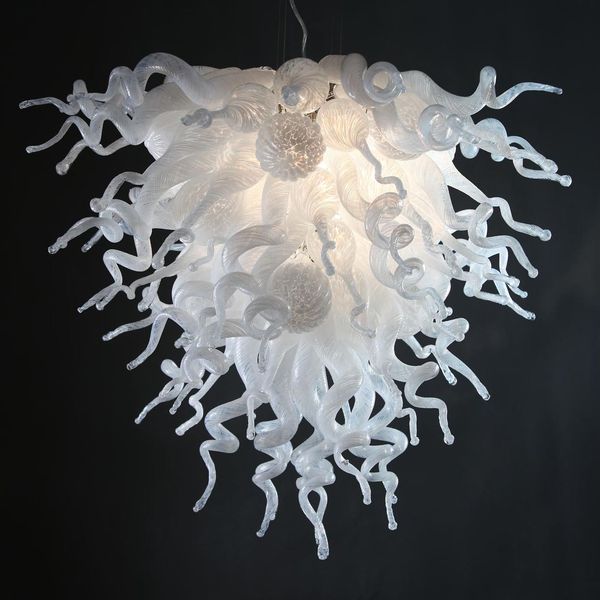 

белый боросиликатного стекла висячие led люстра ручной работы выдувное стекло современный стиль светодиодные декоративные топ проектировщик