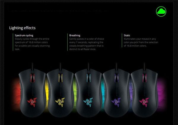 

razer deathadder chroma usb проводная оптическая компьютерная игровая мышь 10000 точек на дюйм оптический датчик мыши razer mouse deathadder