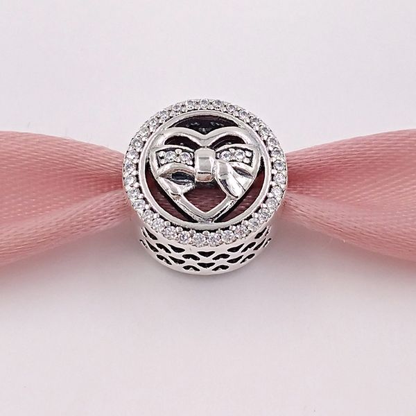 

Аутентичные 925 серебряные шарики Любящие Галстуки шарма очаровывает приспосабли