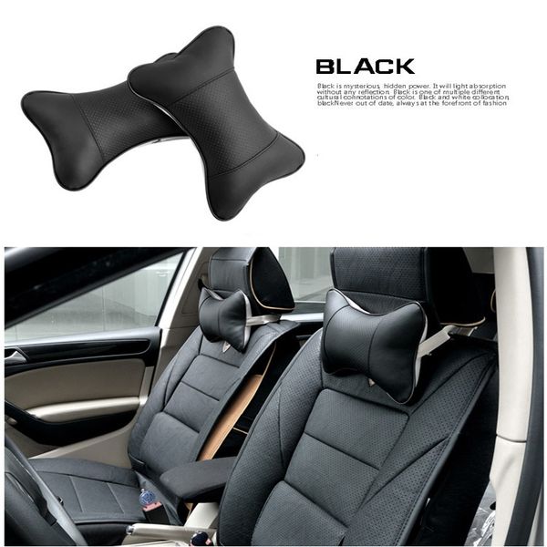 New Leather Hole Digging Headrest Car Supplies Neck Auto Safety Seat Covers Cia 605 Air Cushion Arm