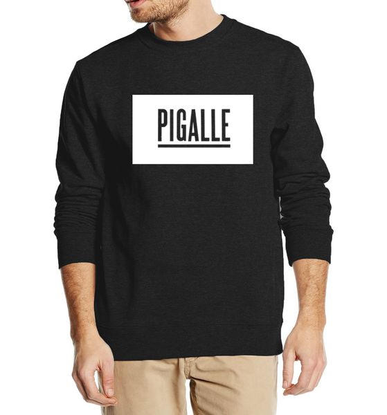 

wholesale-pigalle box logo 2016 new autumn winter men sweatshirt fashion hoodies cool streetwear tracksuit harajuku clothing, Black