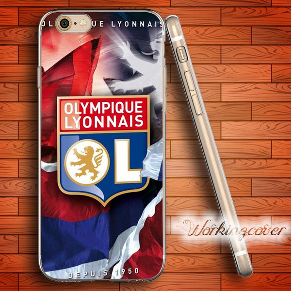 

Fundas Ol Lyon Olympique Lyonnais Soft Clear TPU Case for iPhone 6 6S 7 Plus 5S SE 5 5C 4S 4 Case Silicone Cover.