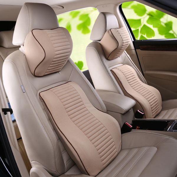 Memory Foam Back Support Lumbar Car Seat Holder A Set Of Waist And Head Five Colors For Home Office Cushion