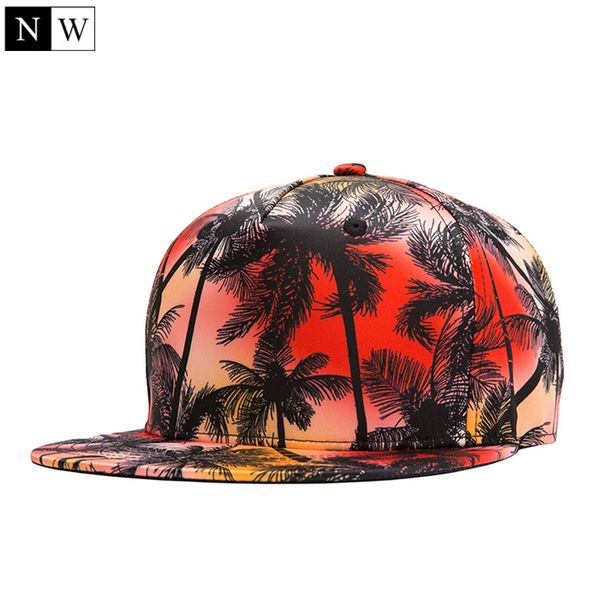 

wholesale- [northwood] wholesale fashion snapback baseball caps basketball hat print beach scenery mens hats and caps direct hip hop, Blue;gray